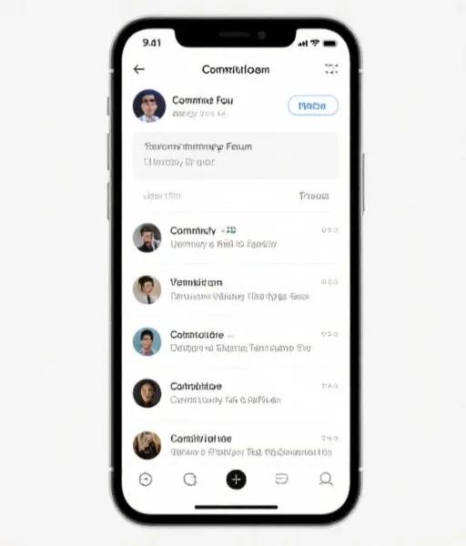 球迷社区页面截图